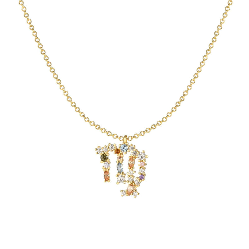 Stylish Zodiac Necklace - Celestia-Gold-Virgo-State of Style