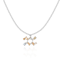 Stylish Zodiac Necklace - Celestia-Silver-Aquarius-State of Style