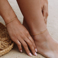 Subtle Ankle Bracelet for Women - Amalfi-Gold-State of Style