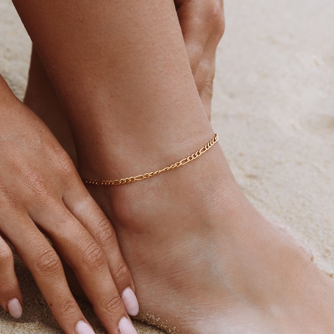 Subtle Ankle Bracelet for Women - Amalfi-Gold-State of Style