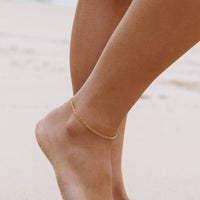 Subtle Ankle Bracelet for Women - Amalfi-Silver-State of Style