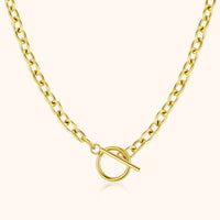 Subtle Geometric Necklace – Noelia-Gold-State of Style