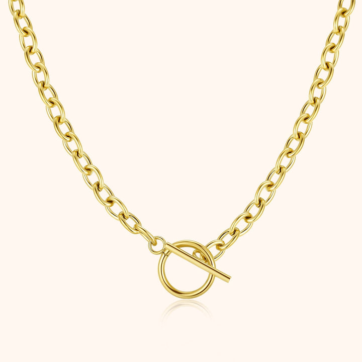 Subtle Geometric Necklace – Noelia-Gold-State of Style
