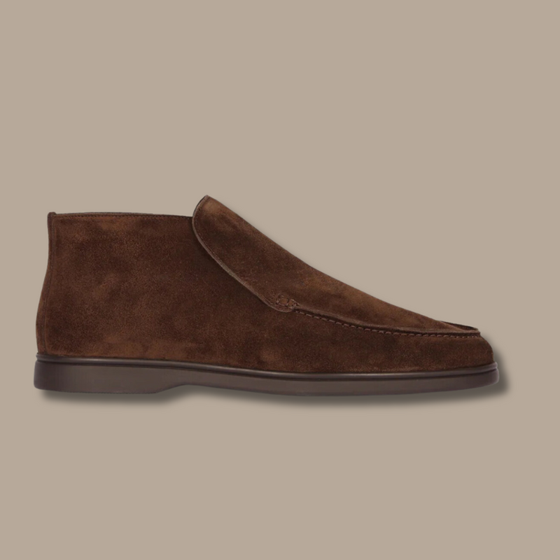 Suede Loafers - LuxeStride SpringFlair-Suede - Beige-6-State of Style