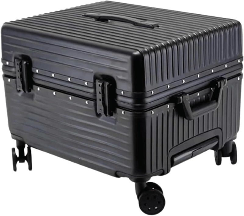 Hard Shell Carry-On Suitcase with Wide Handle and Aluminium Frame