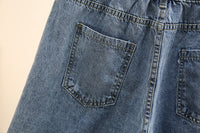 Summer Breeze Plus-Size Denim Shorts-Blue-2XL-State of Style