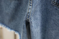 Summer Breeze Plus-Size Denim Shorts-Blue-2XL-State of Style