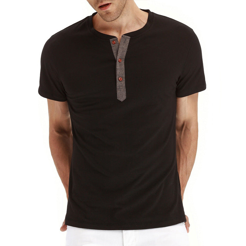 Summer Cotton Men's T-shirt – Finn-Black-S-State of Style