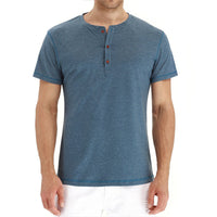 Summer Cotton Men's T-shirt – Finn-Dark blue-S-State of Style
