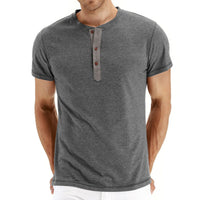Summer Cotton Men's T-shirt – Finn-Dark grey-S-State of Style
