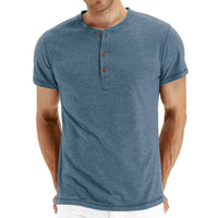 Summer Cotton Men's T-shirt – Finn-Light blue-S-State of Style