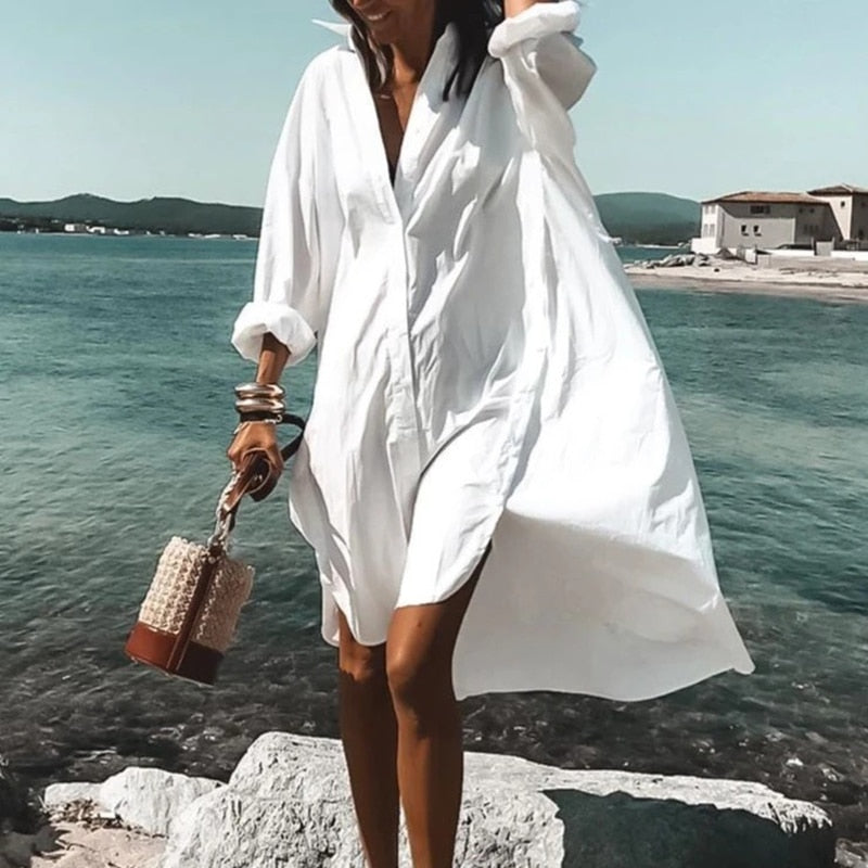 Summer Dress - Evi-White-S-State of Style