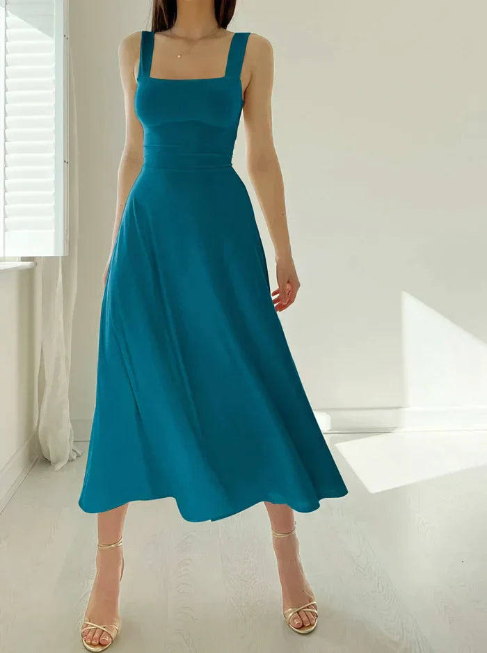 Summer dress – Florentine-Turquoise blue-XS-State of Style