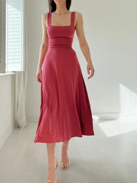 Summer dress – Florentine-Watermelon Red-XS-State of Style