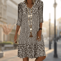 Summer Dress Inspired by Solar Energy – Soleil-Brown-M-State of Style