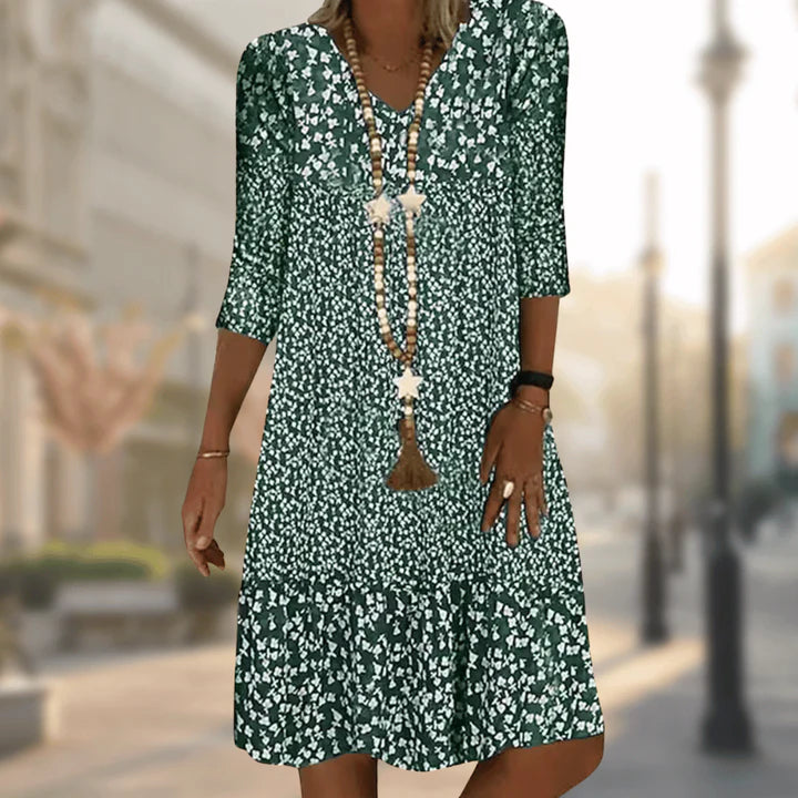 Summer Dress Inspired by Solar Energy – Soleil-Green-M-State of Style