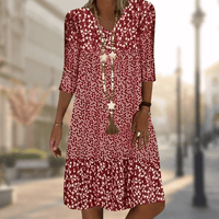 Summer Dress Inspired by Solar Energy – Soleil-Red-M-State of Style