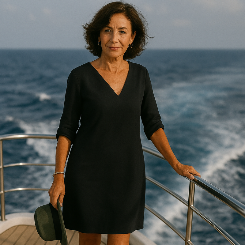 Summer Dress with Unique Look - Mila-Black-S-State of Style