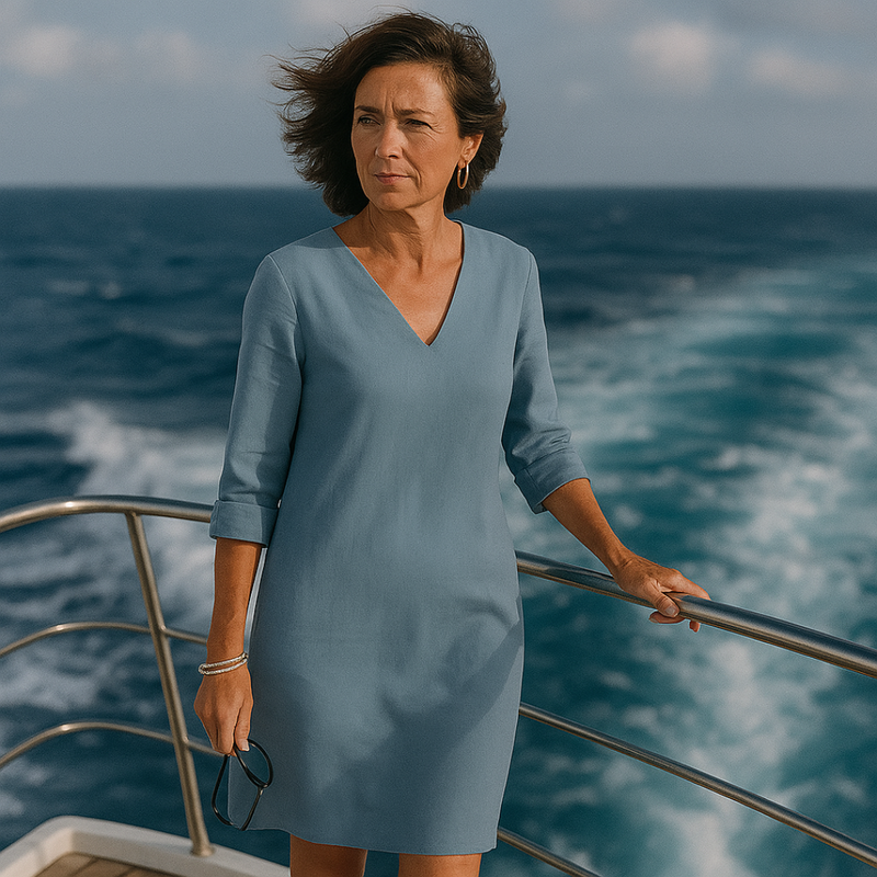 Summer Dress with Unique Look - Mila-Gray-S-State of Style