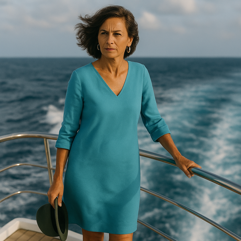 Summer Dress with Unique Look - Mila-Light blue-S-State of Style