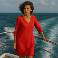 Summer Dress with Unique Look - Mila-Red-S-State of Style