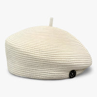 Summer fedora hat for women made of straw – light & stylish-Silk plant fine grass-Average size 55-57 cm-State of Style