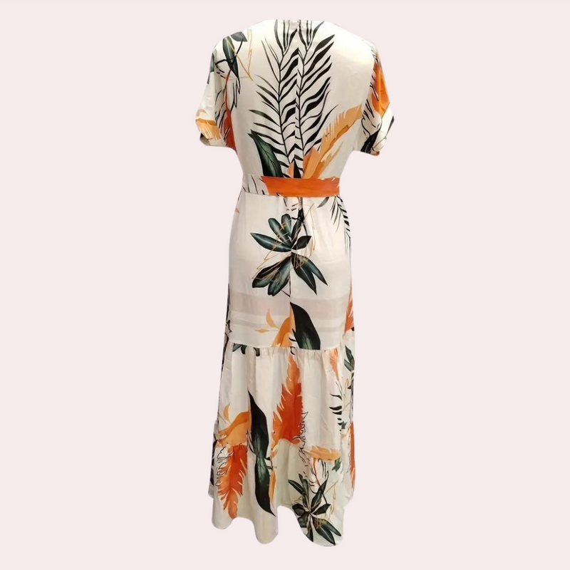 Summer Flower Dress made of Stretch Fabric – Élodie-S-State of Style