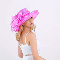 Summer Hat with Breathable Sunshade and Wide Brim - Alara-Pink-State of Style