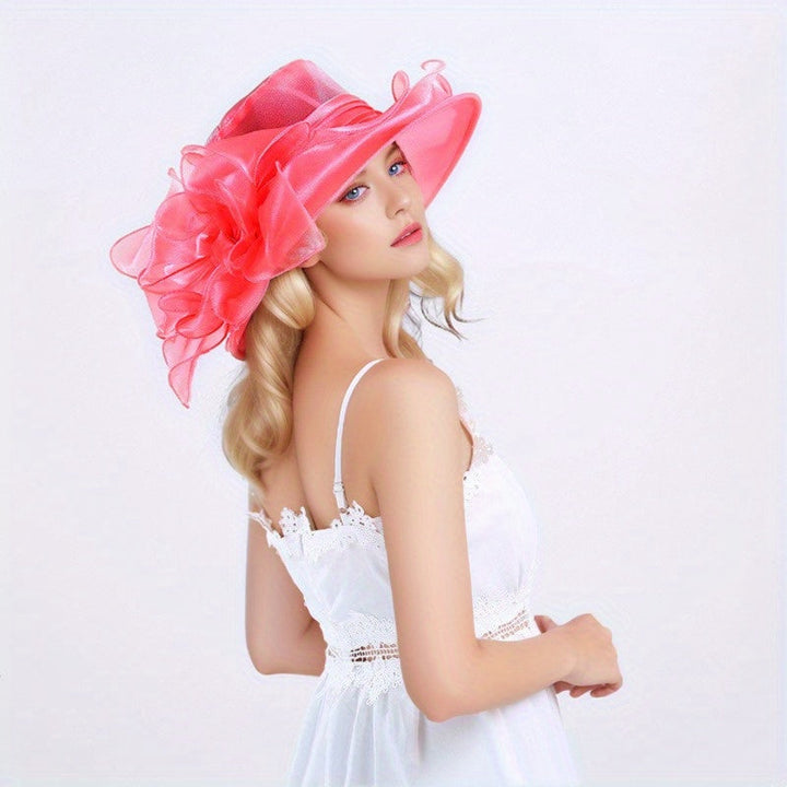 Summer Hat with Breathable Sunshade and Wide Brim - Alara-Pink-State of Style
