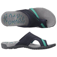 Summer Ladies T-Strap Slipper Sandals – Alina-Green-3-State of Style