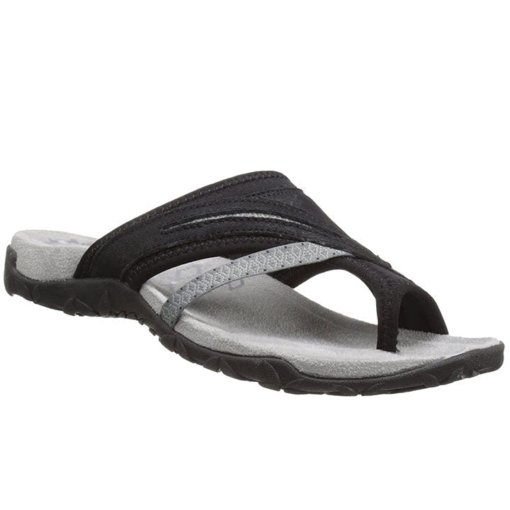 Summer Ladies T-Strap Slipper Sandals – Alina-Light grey-3-State of Style