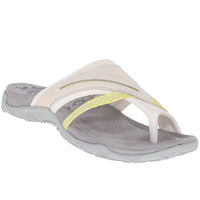Summer Ladies T-Strap Slipper Sandals – Alina-White-3-State of Style