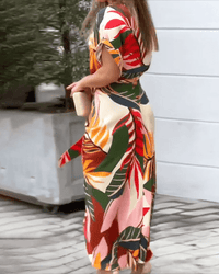Summer Maxi Dress with Collar and Pleats – Mirella-S-State of Style