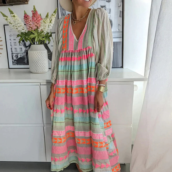 Summer maxi dress with gradient – Solenne-S-State of Style