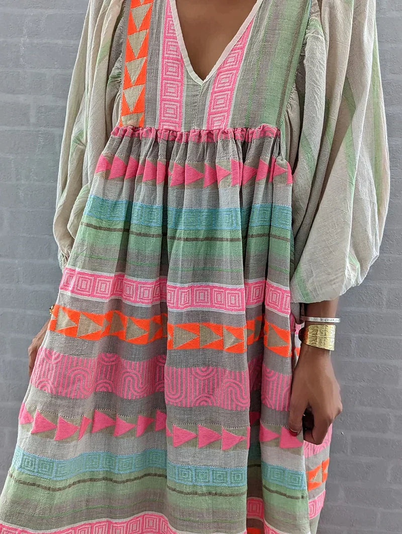 Summer maxi dress with gradient – Solenne-S-State of Style