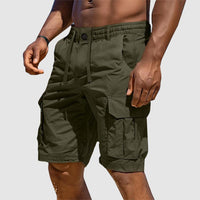 Summer Men's Cargo Shorts in Cotton Blend – Rafael-Green-S-State of Style