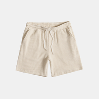 Summer Men's Lounge Set with Waffle Structure – Lenn-Beige-S-State of Style