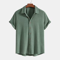 Summer Men's Lounge Set with Waffle Structure – Lenn-Beige-S-State of Style