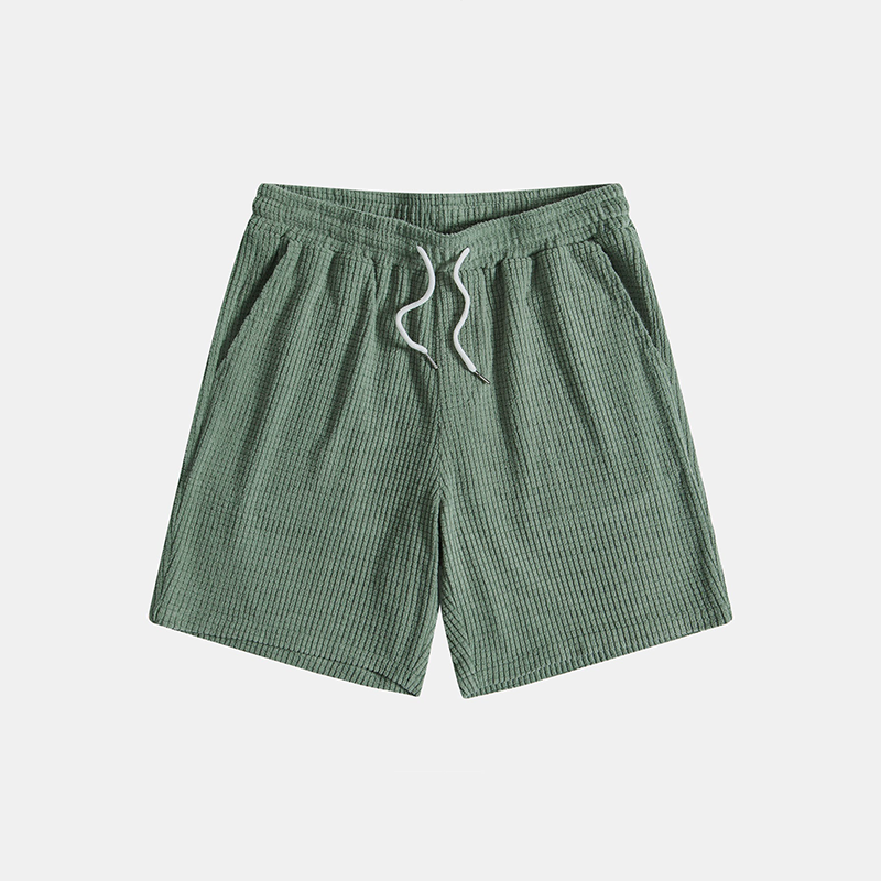 Summer Men's Lounge Set with Waffle Structure – Lenn-Beige-S-State of Style