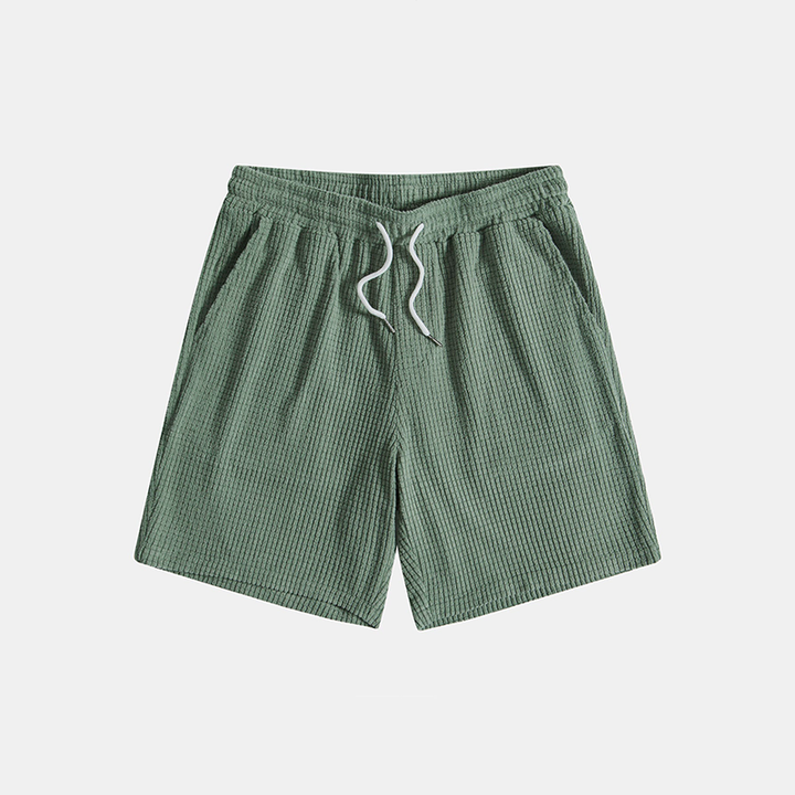 Summer Men's Lounge Set with Waffle Structure – Lenn-Beige-S-State of Style