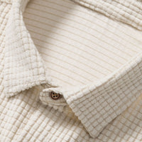 Summer Men's Lounge Set with Waffle Structure – Lenn-Beige-S-State of Style