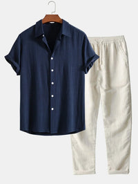 Summer Men's Outfit - Ethan-Marine Blue-S-State of Style