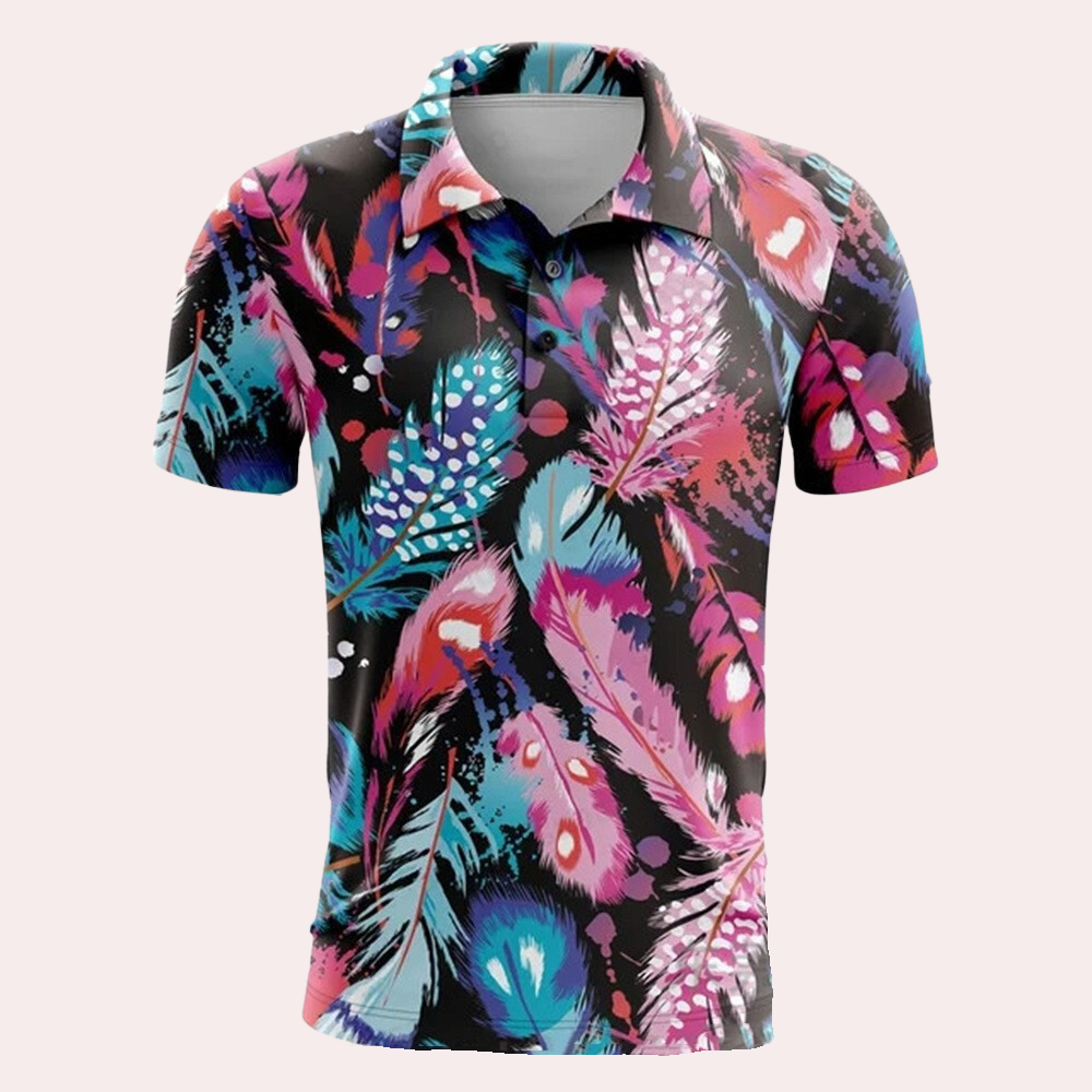 Summer Men's Polo Shirt with Comfortable Fit – Sven-Pink-S-State of Style