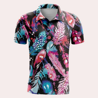Summer Men's Polo Shirt with Comfortable Fit – Sven-Pink-S-State of Style