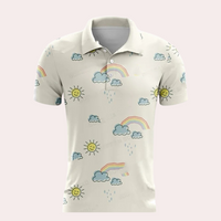 Summer Men's Polo Shirt with Comfortable Fit – Sven-White-S-State of Style