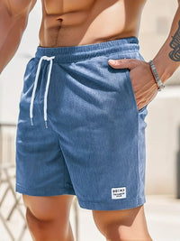 Summer Men's Swim Shorts with Adjustable Waistband – Jens-Blue-S-State of Style