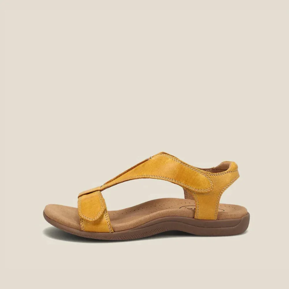 Summer sandals with Adjustable Fit - Solaro-Yellow-3-State of Style
