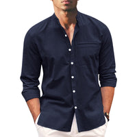 Summer shirt for men – Leonardo-Dark blue-S-State of Style