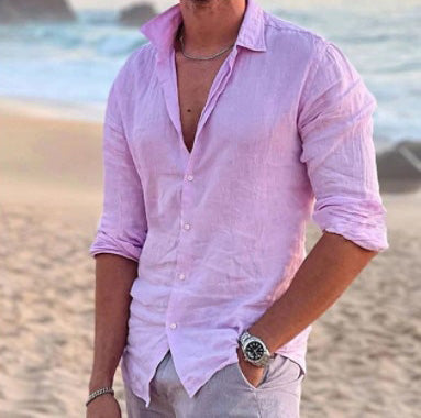 Summer shirt for men – Leonardo-Purple-S-State of Style