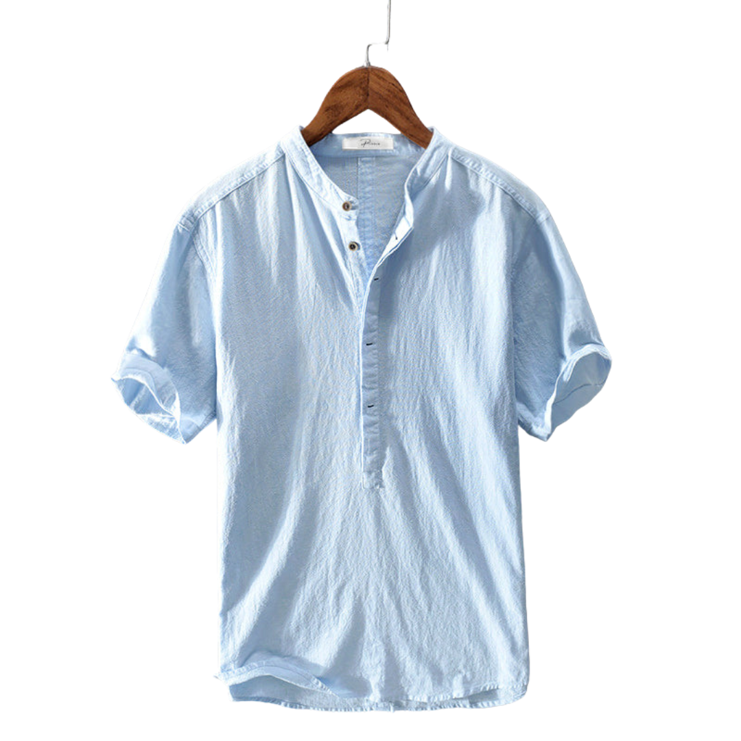 Summer shirt for men made from breathable fabric – Elias-White-S-State of Style